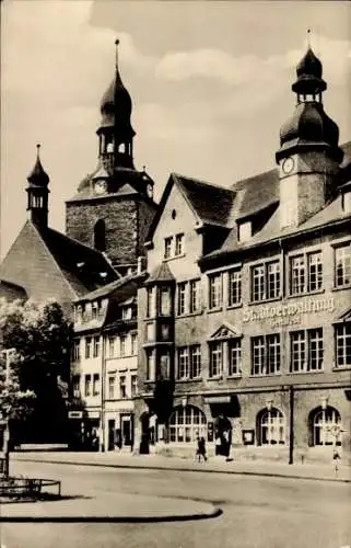 Ak Hettstedt im Südharz, Rathaus, Marktplatz,  Architektur