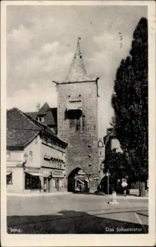 Ak Jena in Thüringen, Das Johannistor,  Architektur, Straßenansicht, Geschäftshaus