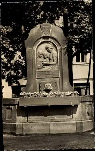 Ak Elterlein im Erzgebirge, Barbara-Uttmann-Denkmal