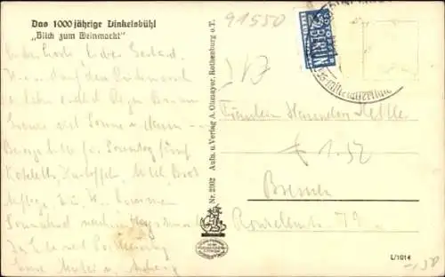 Ak Dinkelsbühl in Mittelfranken, Weinmarkt, Wohnhäuser, Geschäfte