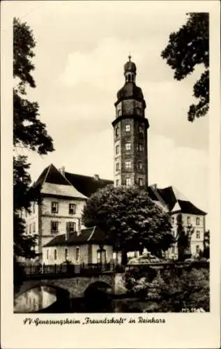Ak Reinharz Bad Schmiedeberg in der Dübener Heide, V-Genesungsheim Freundschaft, Turm, Gebäude, N