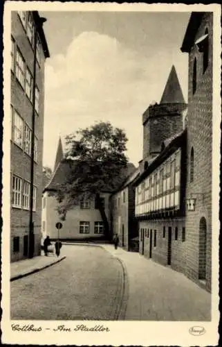 Ak Cottbus in der Niederlausitz,  Am Stadttor, Stadtansicht,  Architektur