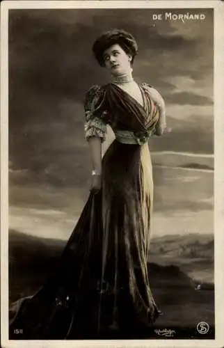 Ak Variete-Künstlerin De Mornand, Porträt