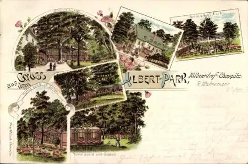 Litho Hilbersdorf Chemnitz in Sachsen, Albert-Park