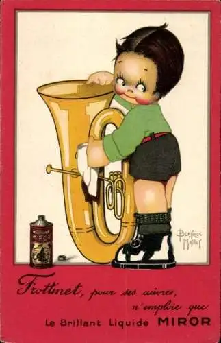 Künstler CPA Mallet, B., Reklame, Brillant Liquide Miror