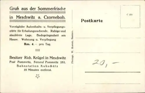 Ak Meschwitz Hochkirch in der Oberlausitz, Erholungsheim Krügel