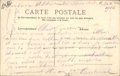 Ak Vert le Petit Essonne, Rue d'Enfer et de la Croix