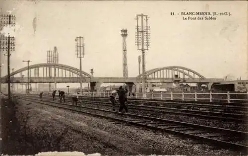 CPA Le Blanc Mesnil Seine Saint Denis, Le Pont des Sables