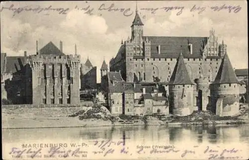 Ak Marienburg Malbork Westpreußen, Schloss