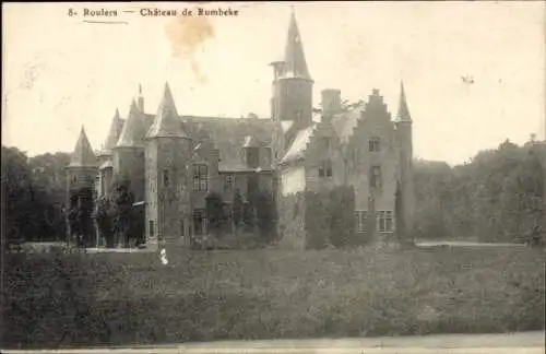 Ak Roeselare Roeselaere Rousselare Roulers Westflandern, Schloss Rumbeke, alte Architektur, lands
