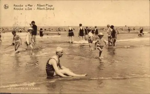 Ak Knokke Knocke Westflandern, Albert Strand
