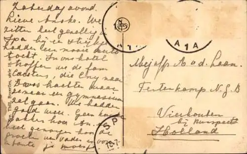 Ak Spa Wallonien Lüttich, Panorama