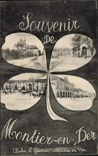 Passepartout Ak Montier en Der Haute Marne, Differents Points de Vue