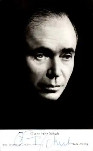 Ak Schauspieler Oscar Fritz Schuh, Portrait, Autogramm