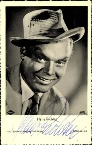 Ak Schauspieler Hans Richter, Portrait, Cuba Cabana, Autogramm