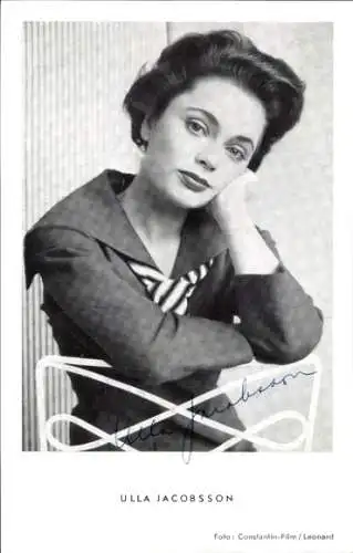 Ak Schauspielerin Ulla Jacobsson, Portrait, Autogramm