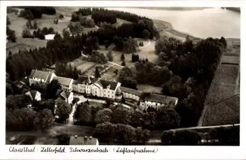 Ak Clausthal Zellerfeld im Oberharz, Fliegeraufnahme, Schwarzenbach