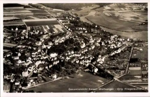 Ak Wolfsanger Kassel in Hessen, Fliegeraufnahme