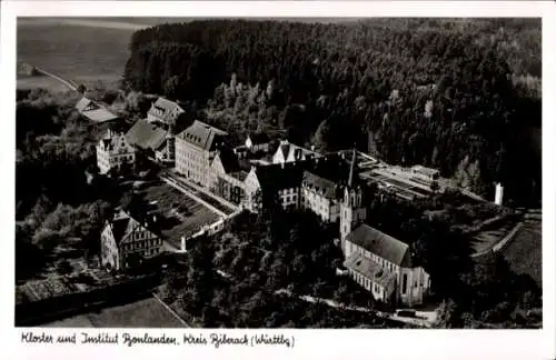 Ak Bonlanden Filderstadt in Württemberg, Kloster und Institut Bonlanden, Luftbild