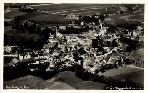 Ak Kraiburg am Inn Oberbayern, Fliegeraufnahme