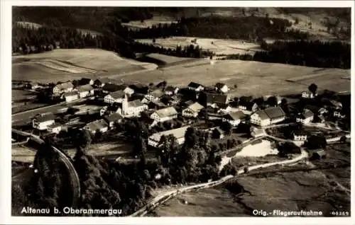Ak Altenau Saulgrub in Oberbayern, Fliegeraufnahme