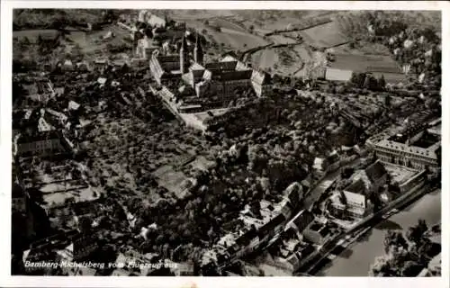 Ak Michelsberg Bamberg in Oberfranken, Fliegeraufnahme