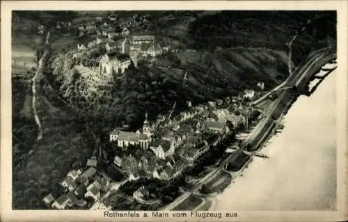 Ak Rothenfels am Main Unterfranken, Fliegeraufnahme