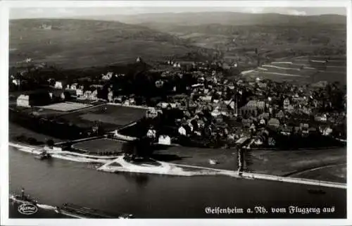 Ak Geisenheim am Rhein Hessen, Fliegeraufnahme