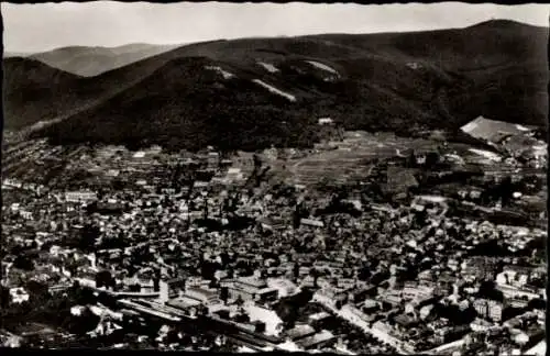 Ak Neustadt an der Weinstraße, Luftaufnahme von Neustadt, Weinberge, Stadtansicht
