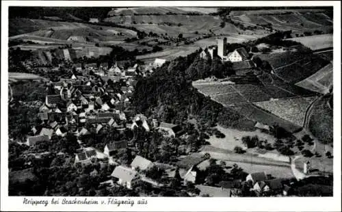 Ak Neipperg Brackenheim an der Zaber Württemberg, Fliegeraufnahme
