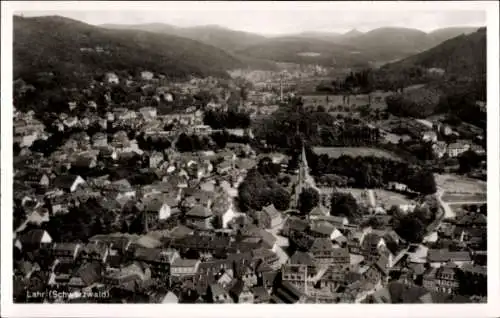 Ak Lahr in Baden Schwarzwald, Fliegeraufnahme