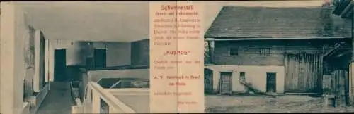 Klapp Ak Schweinestall, Patent-Falztafeln Kosmos, Reklame
