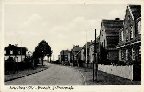 Ak Boizenburg an der Elbe, Vorstadt, Galliner Straße