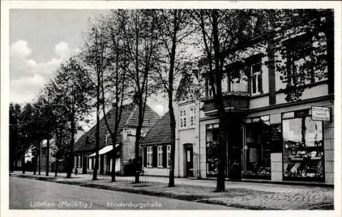 Ak Lübtheen in Mecklenburg, Hindenburgstraße