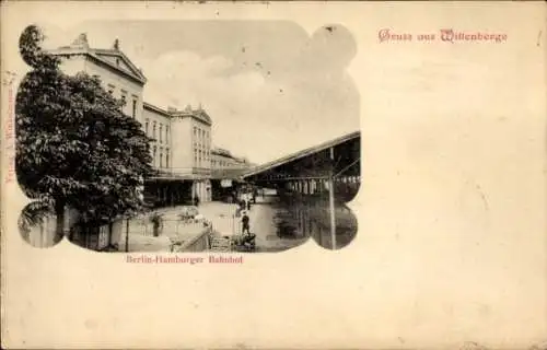 Ak Wittenberge an der Elbe Prignitz, Berlin-Hamburger Bahnhof