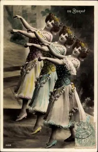 Ak Drei Tänzerinnen, De Berny