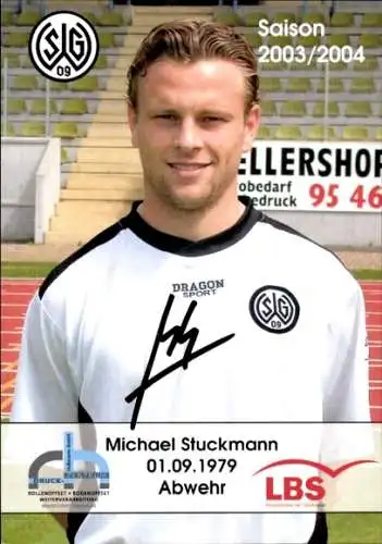 Autogrammkarte Fußballer Michael Stuckmann, SG Wattenscheid 09, Autogramm