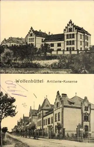 Foto Ak Wolfenbüttel in Niedersachsen, Artillerie-Kaserne