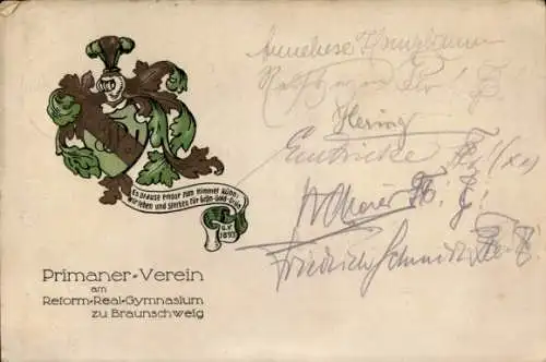 Studentika Ak Braunschweig, Primaner-Verein am Reform-Real-Gymnasium, Wappen