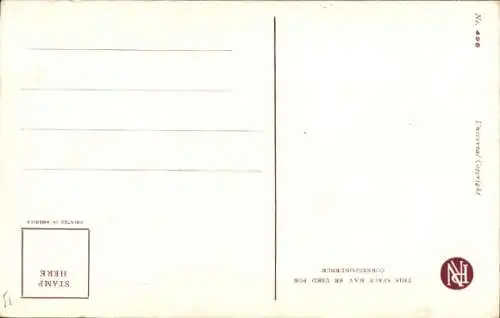 Künstler Ak Drayton, Mädchen auf der Wiese