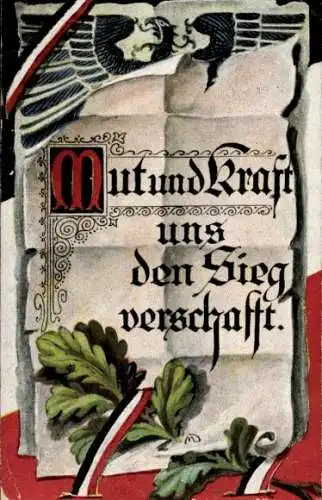 Ak Mut und Kraft uns den Sieg verschafft, 1. WK