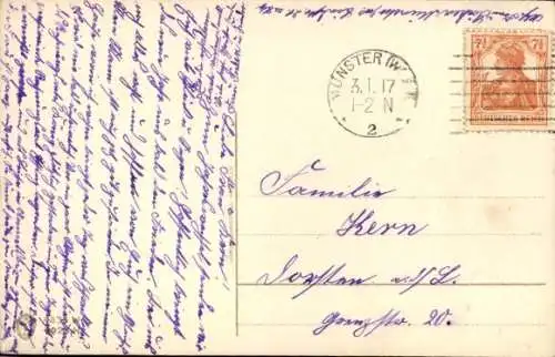 Ak Fröhliches Neujahr, Tannenbaum, Flagge, 1. WK