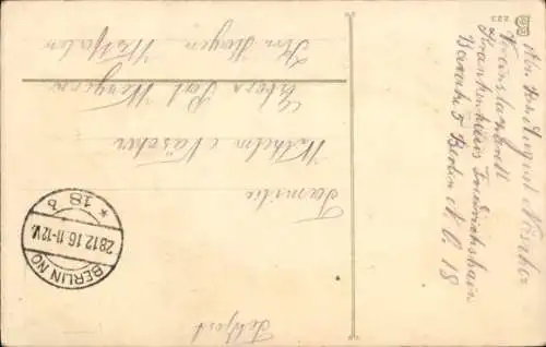 Ak Glückwunsch Neujahr, Eichenblatt, Eisernes Kreuz