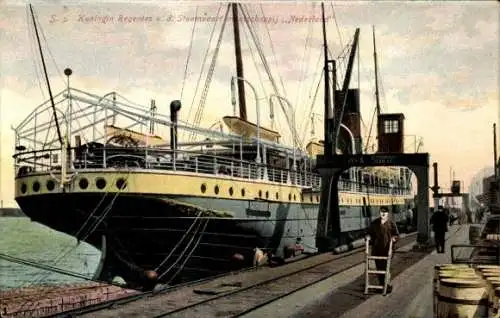 Ak Dampfer S.S. Koningin Regentes