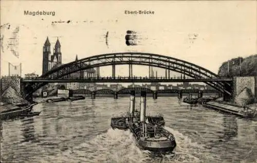 Ak Magdeburg an der Elbe,  Ebert-Bröcke