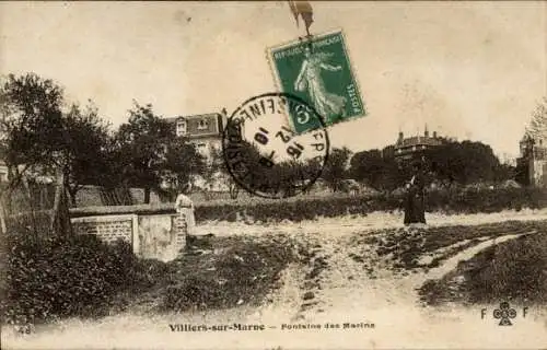 Ak Villiers sur Marne Val de Marne, Fontaine des Marins