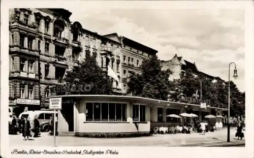 Ak Berlin Charlottenburg, Kurfürstendamm, Hotel Beluro, Reise-Omnibus-Bahnhof, Stuttgarter Pla...