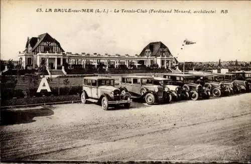 CPA La Baule sur Mer Loire Atlantique, Tennis Club, Parkplatz