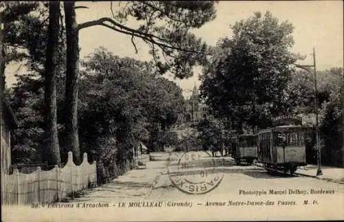Ak Le Moulleau Gironde, Avenue Notre Dame des Passes