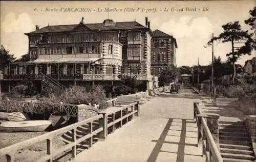Ak Arcachon Gironde, Bassin d' Le Moulleau, Grand Hotel, Côte d'Argent